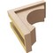 Ekena Millwork 5"W x 10"D x 10"H Classic Emerson Rough Cedar Woodgrain TimberThane Corbel, Primed Tan CORUR05X10X10EMRRCPR - alternate 3